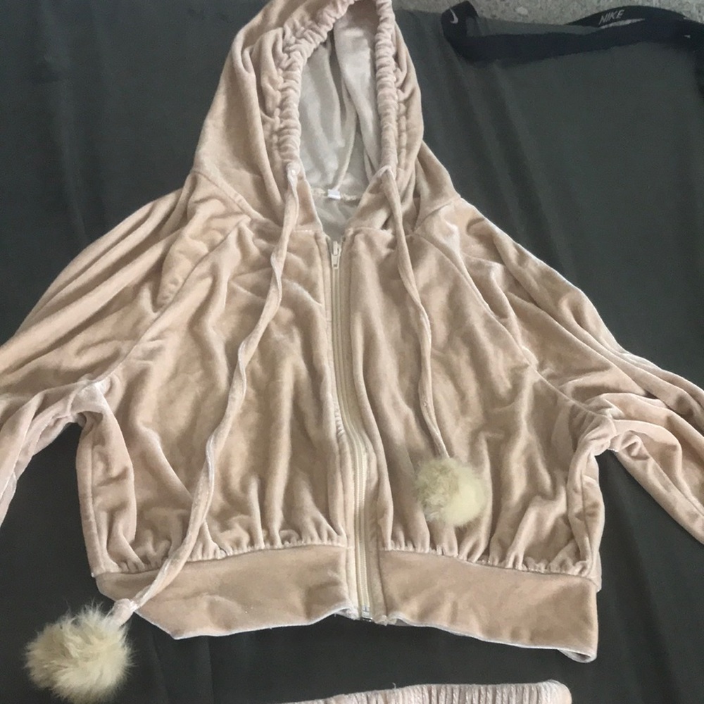 Tan Sweater + Short Set